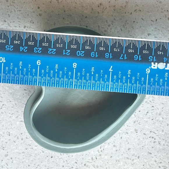 Antique Shafer & Vater Jasperware Heart Trinket Ring Box Courting Couple Grn W - Picture 12 of 13